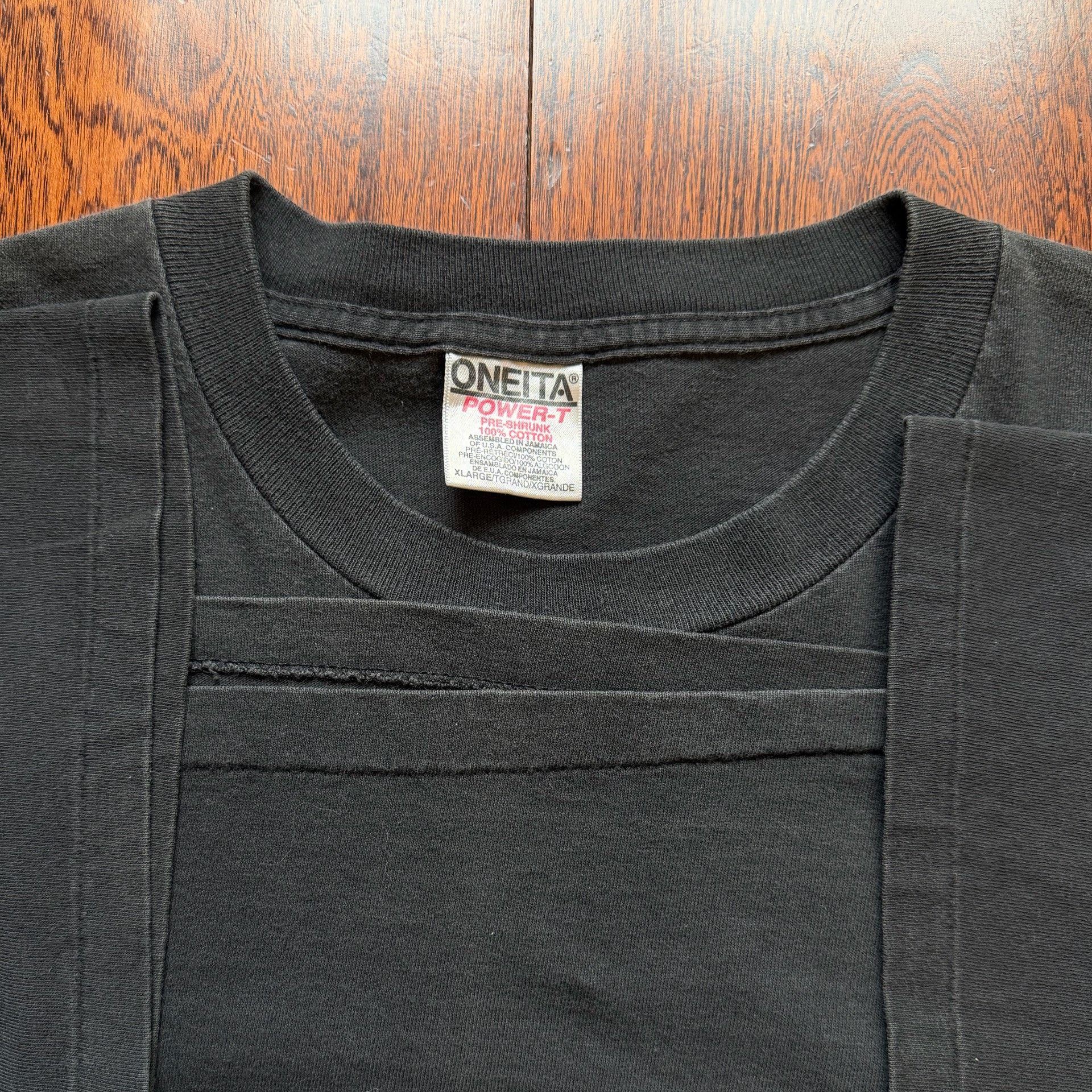 Vintage Vintage 90s Black Blank Tee Size US M / EU 48-50 / 2 - 4 Thumbnail