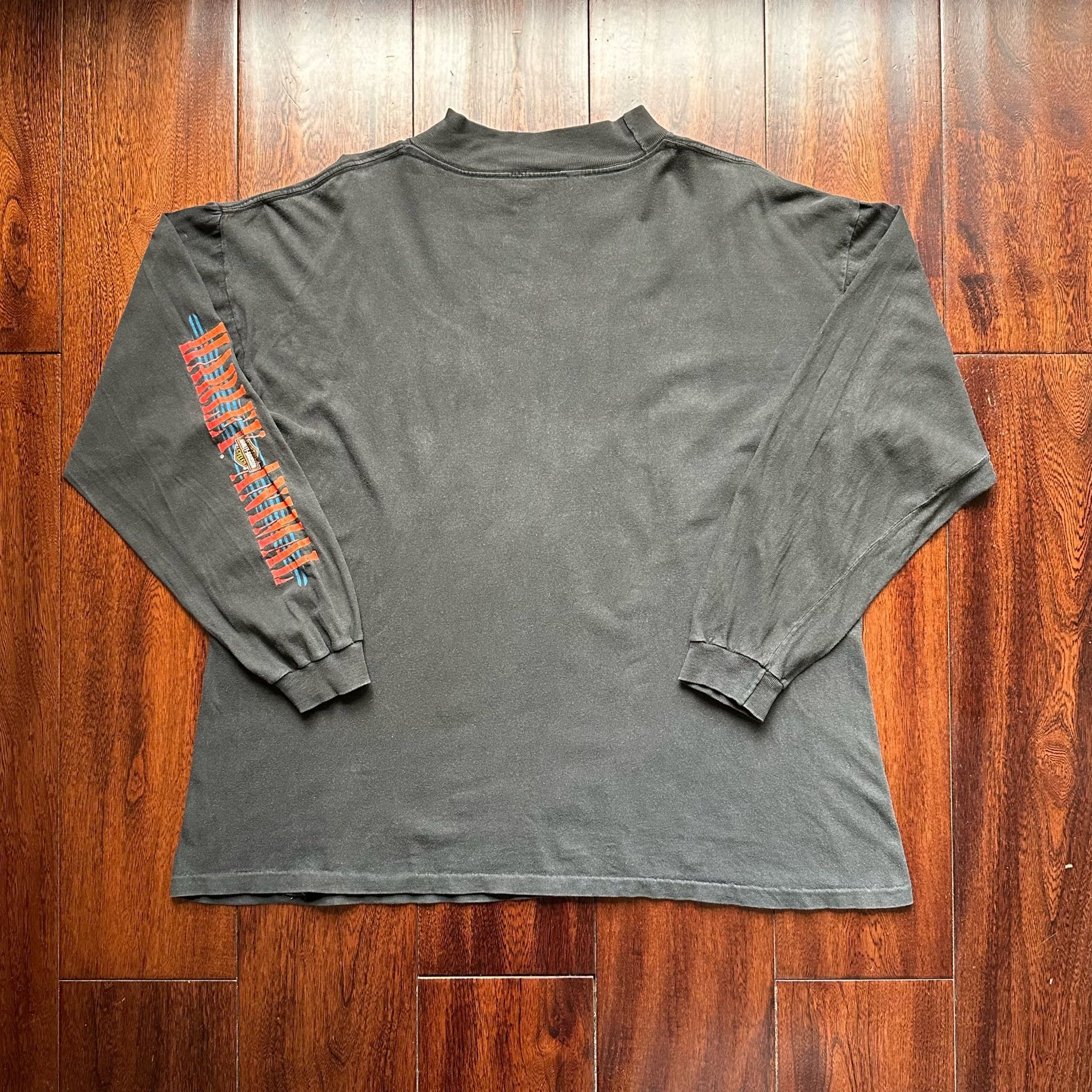 Vintage Vintage 1993 Harley Davidson Long Sleeve Size US M / EU 48-50 / 2 - 2 Thumbnail