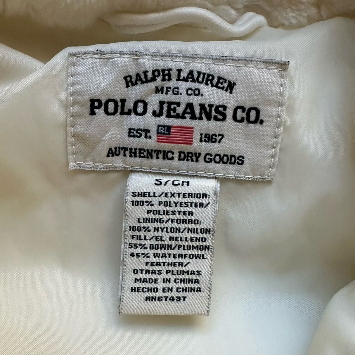 Polo Ralph Lauren Vintage Polo Ralph Lauren White Down Jacket Size US M / EU 48-50 / 2 - 5 Thumbnail