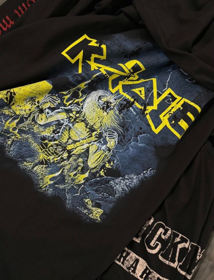 Vintage Vintage Iron Maiden 90s Boxy Top Size US XXL / EU 58 / 5 - 5 Thumbnail