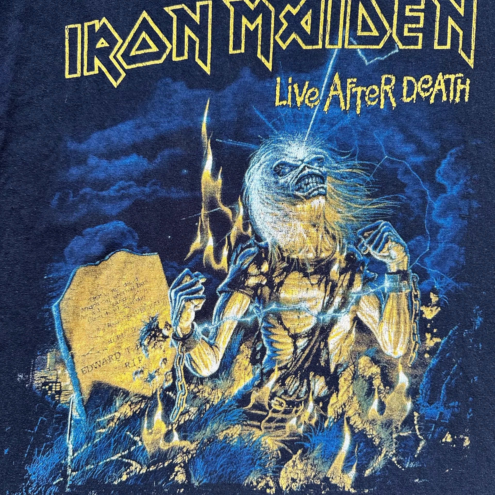 Vintage Vintage Iron Maiden 90s Boxy Top Size US XXL / EU 58 / 5 - 4 Thumbnail