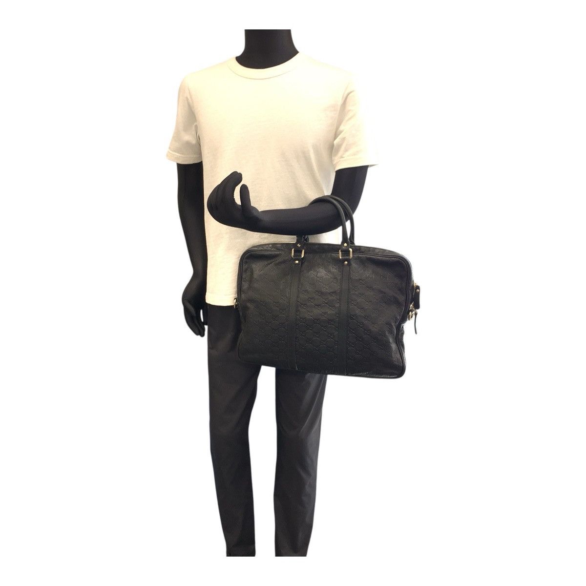 Gucci Gucci Gucci Guccissima Leather Briefcase Leather Business Bag 201480 DUTY FREE for USA Size ONE SIZE - 7 Thumbnail