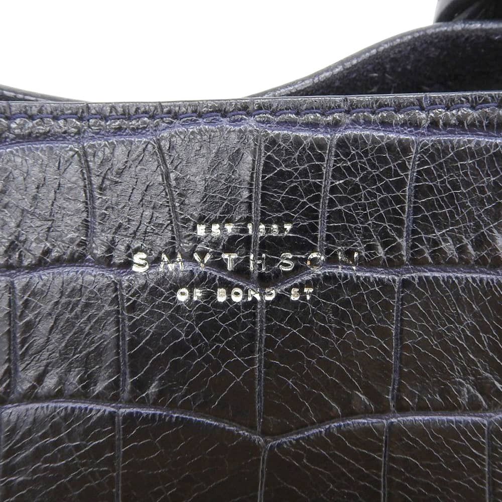 Other Smythson Croco Embossed Leather Tote Bag Leather Tote Bag DUTY FREE for USA
