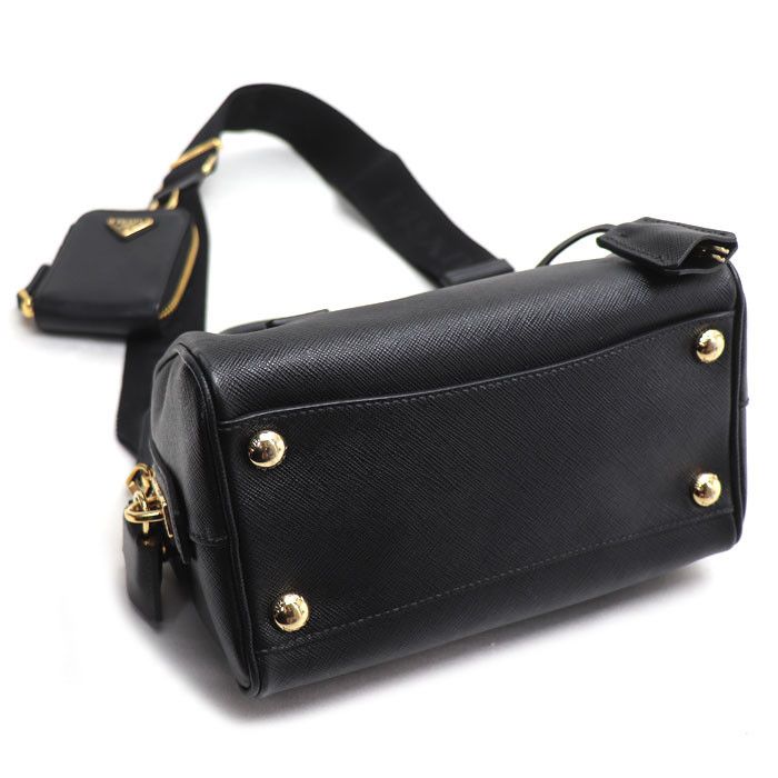 Prada Prada Prada Saffiano Lux 2way Shoulder Bag Leather Shoulder Bag 1BB846 DUTY FREE for USA Size ONE SIZE - 3 Thumbnail