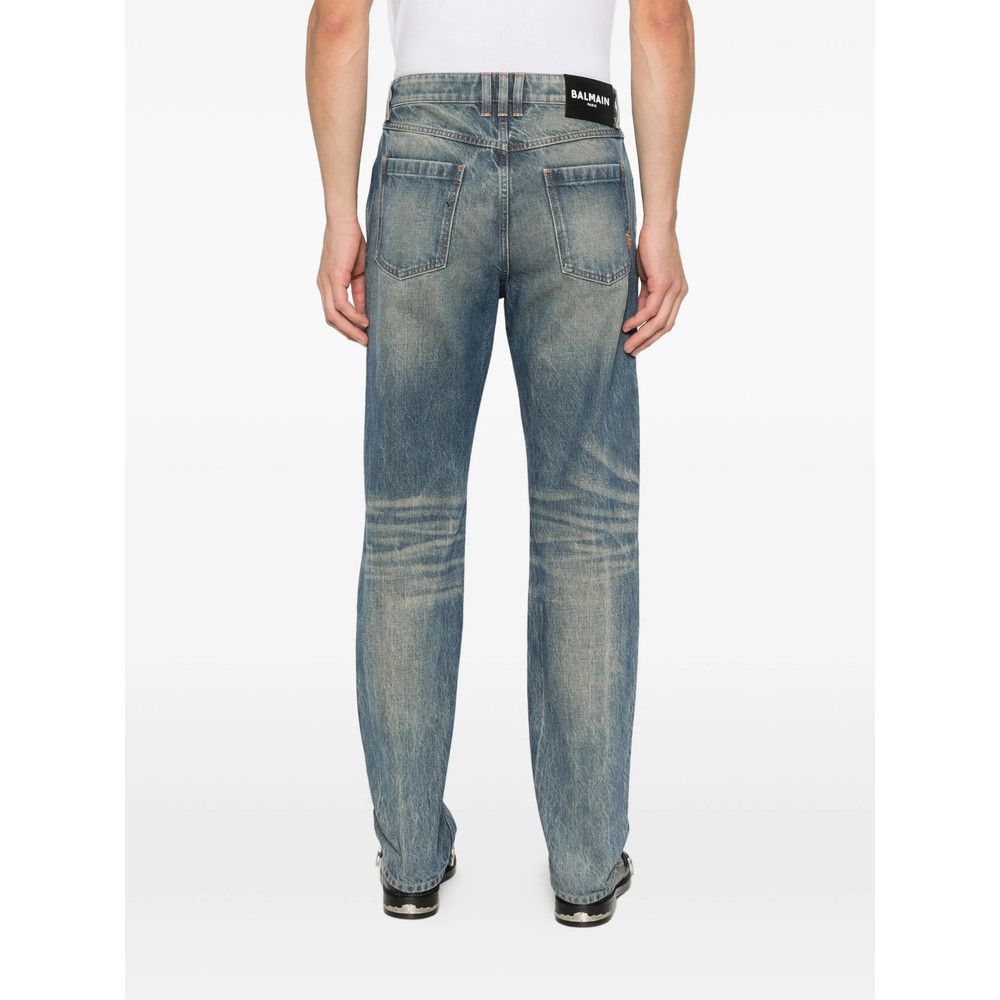 Balmain Balmain BLUE Denim - Regular & Straight-Leg Jeans Size US 32 / EU 48 - 5 Thumbnail