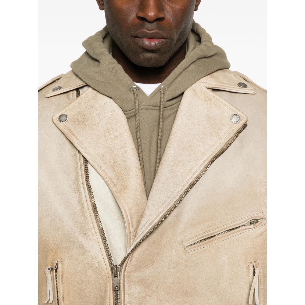 Golden Goose Golden Goose NEUTRALS Jackets - Leather Jackets Size US L / EU 52-54 / 3 - 5 Thumbnail