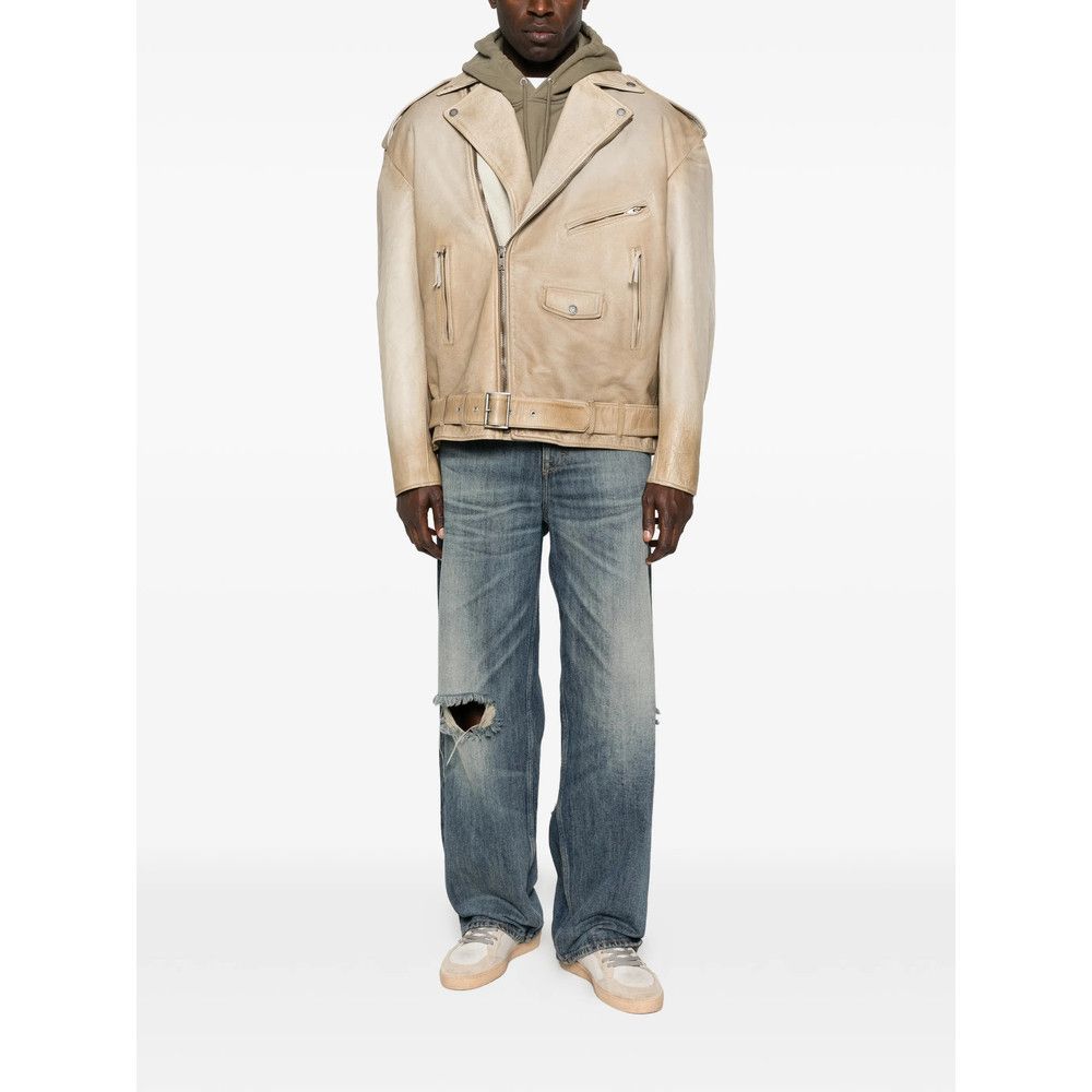 Golden Goose Golden Goose NEUTRALS Jackets - Leather Jackets Size US M / EU 48-50 / 2 - 2 Thumbnail