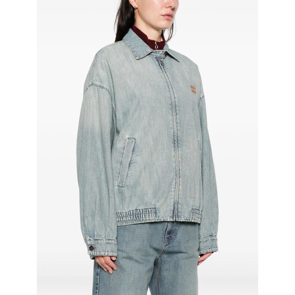 Miu Miu Miu Miu BLUE Jackets - Denim Jackets Size XS / US 0-2 / IT 36-38 - 5 Thumbnail