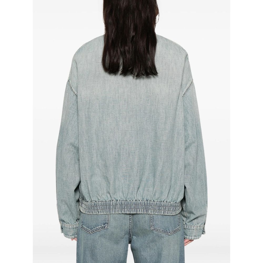 Miu Miu Miu Miu BLUE Jackets - Denim Jackets Size XS / US 0-2 / IT 36-38 - 2 Thumbnail