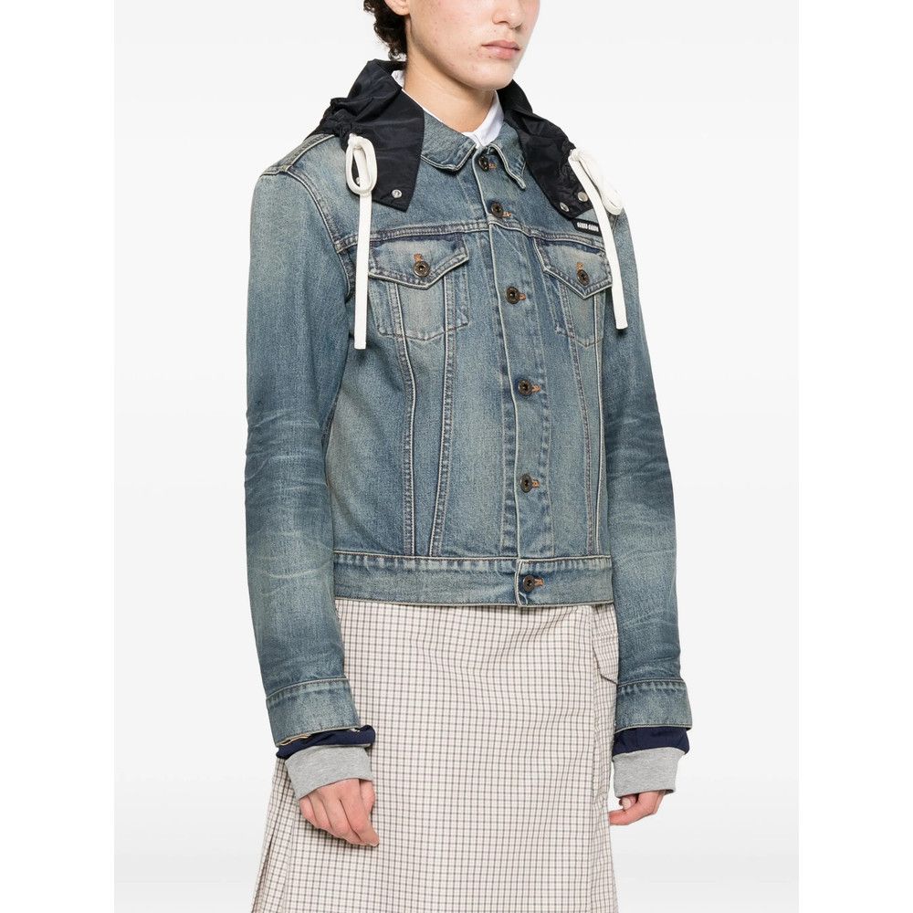 Miu Miu Miu Miu BLUE Jackets - Denim Jackets Size S / US 4 / IT 40 - 3 Thumbnail