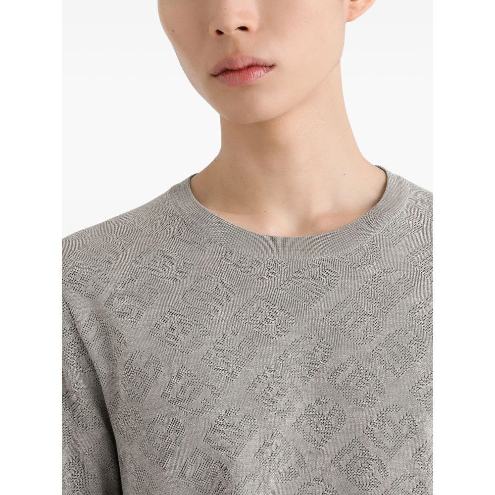 Dolce & Gabbana Dolce & Gabbana GREY T-Shirts & Vests - T-Shirts Size US XL / EU 56 / 4 - 2 Thumbnail