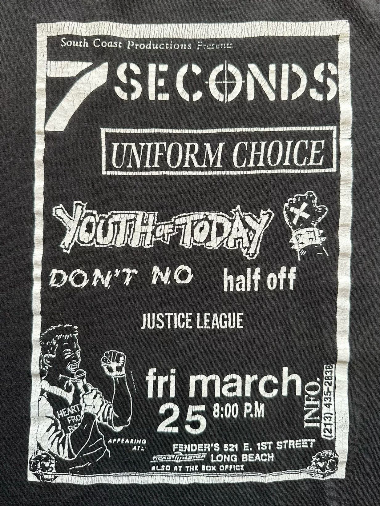 Vintage 7 Seconds 90s Vintage Youth Tee Size US M / EU 48-50 / 2 - 5 Thumbnail