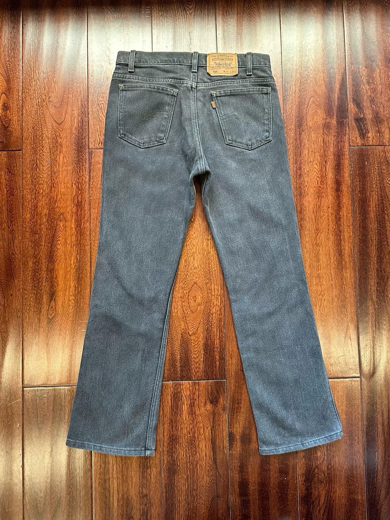 Vintage Vintage Levi's 517 USA 90s Orange Tab Jeans Size US 32 / EU 48 - 2 Thumbnail