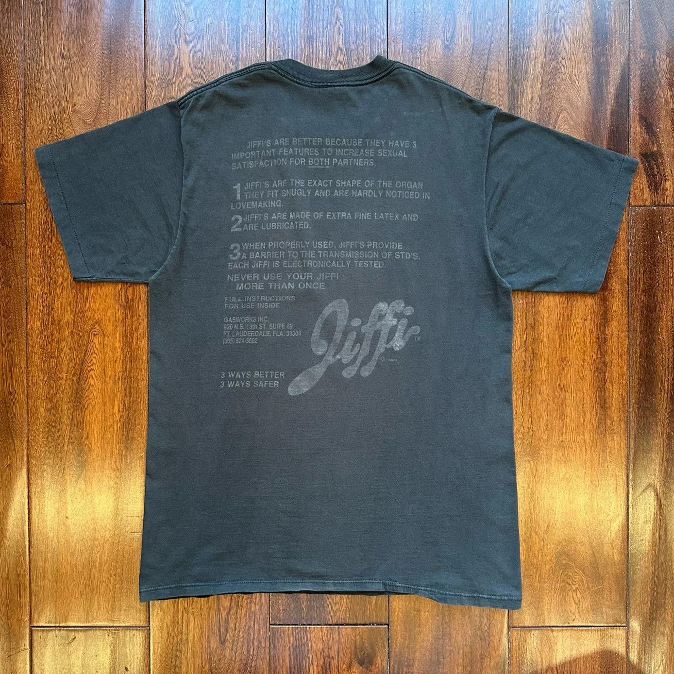 Vintage Vintage 90s Jiffi Fade Tee Size US M / EU 48-50 / 2 - 2 Thumbnail