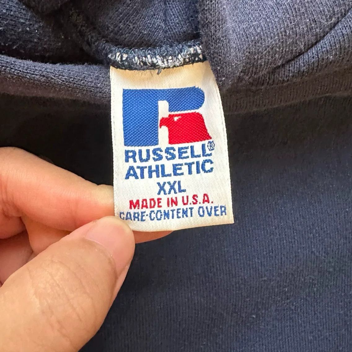 Vintage Vintage Russell 90s Faded Hoodie Size US XXL / EU 58 / 5 - 3 Thumbnail
