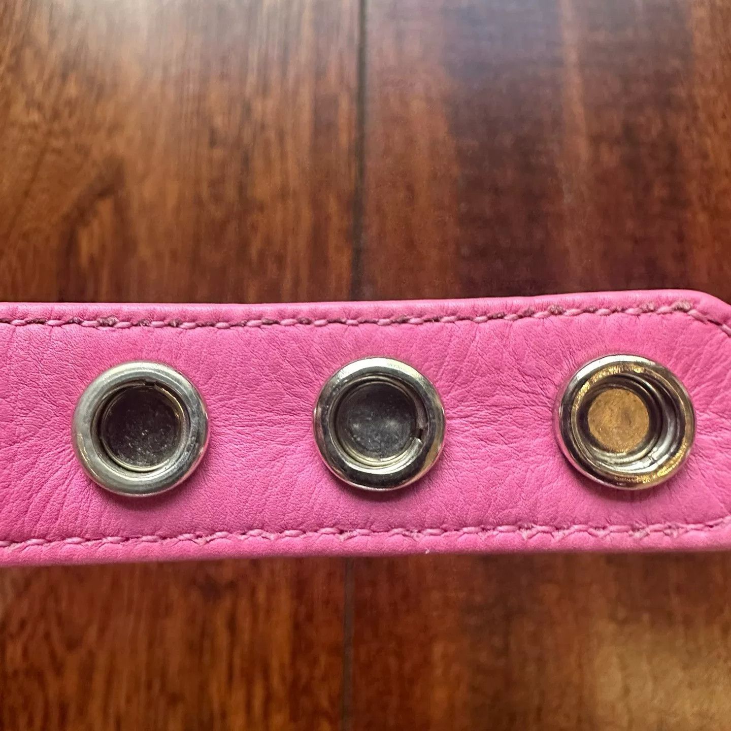 Chrome Hearts Chrome Hearts Limited Pink Leather Bracelet Size ONE SIZE - 4 Thumbnail