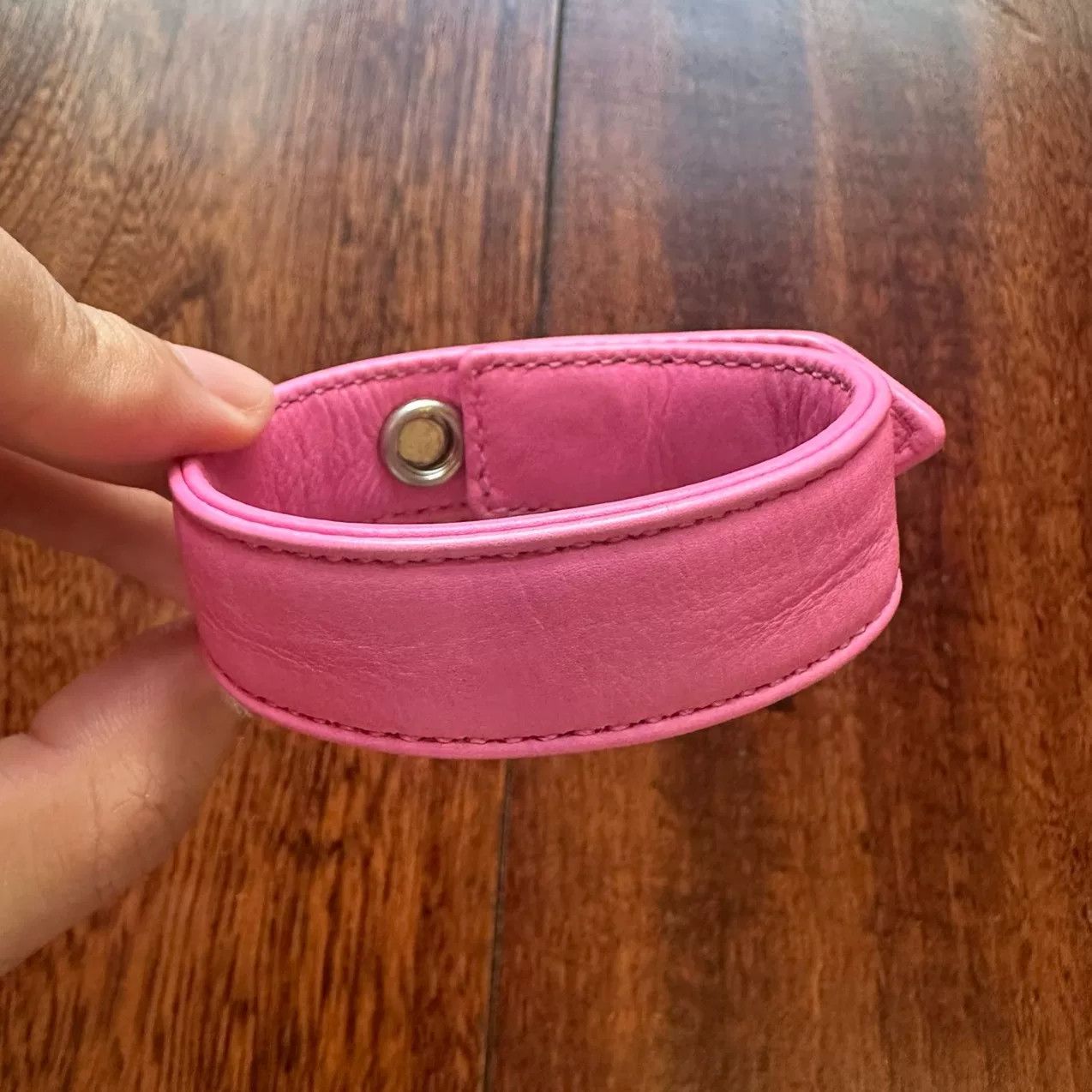 Chrome Hearts Chrome Hearts Limited Pink Leather Bracelet Size ONE SIZE - 2 Thumbnail