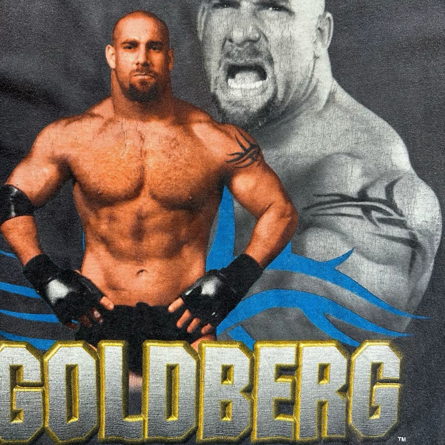 Vintage Vintage 1998 WWE Goldberg Faded Tee Size US M / EU 48-50 / 2 - 4 Thumbnail