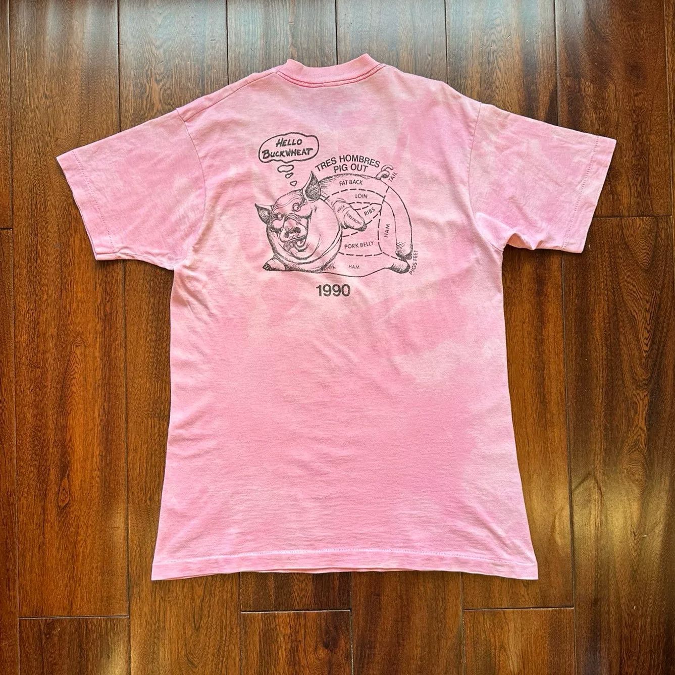 Vintage Pig Vintage Faded 90s Cartoon Tee Size US M / EU 48-50 / 2 - 2 Thumbnail