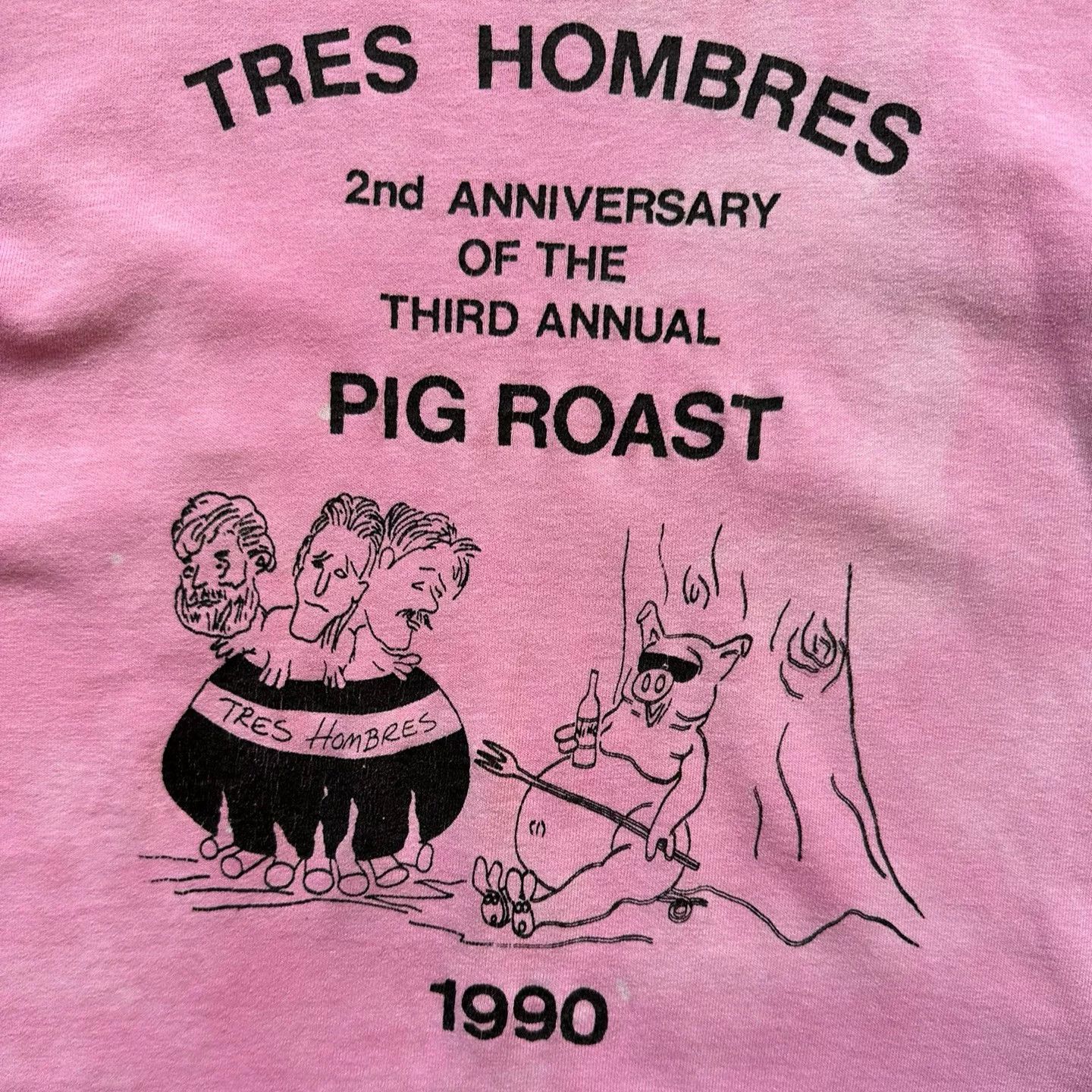 Vintage Pig Vintage Faded 90s Cartoon Tee Size US M / EU 48-50 / 2 - 5 Thumbnail