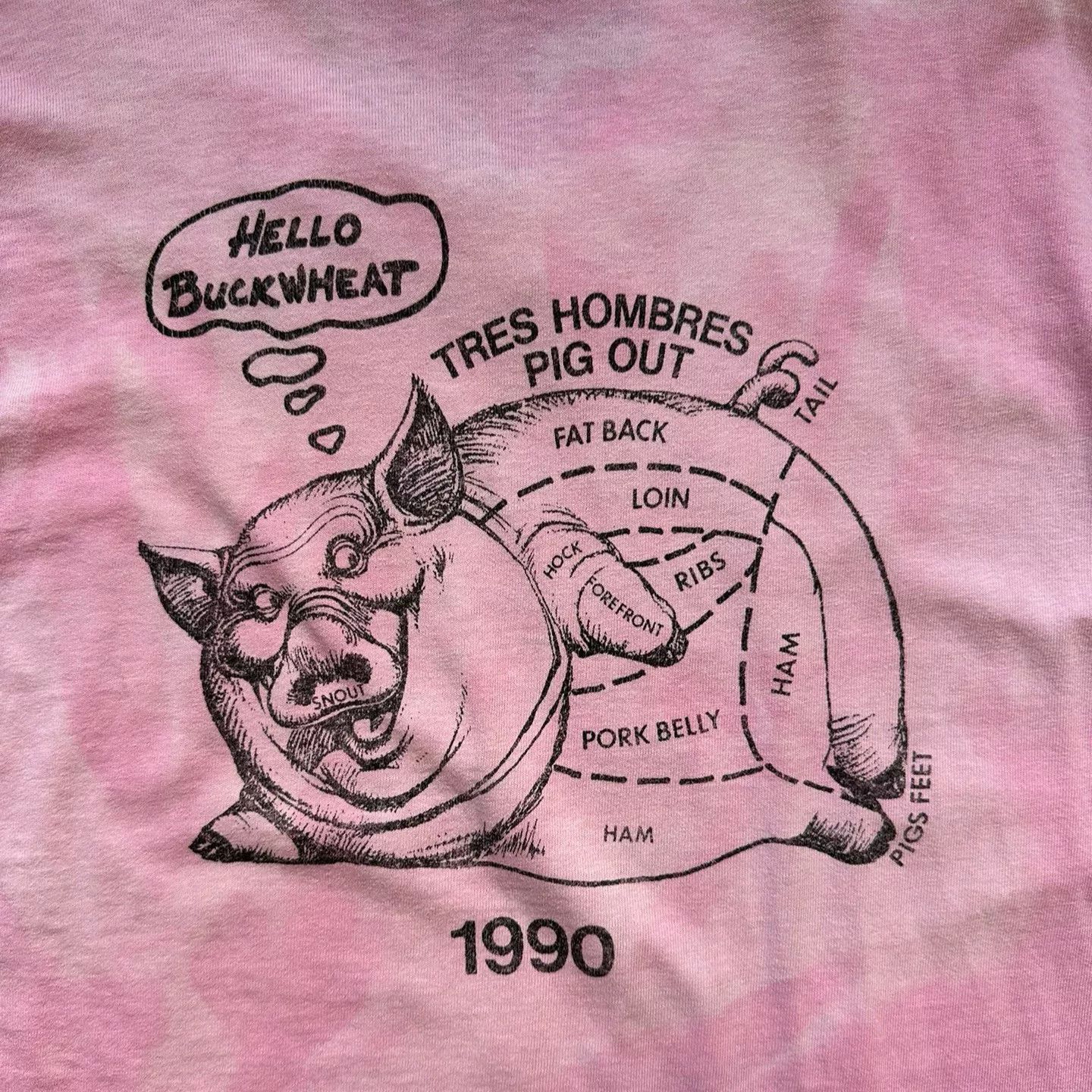 Vintage Pig Vintage Faded 90s Cartoon Tee Size US M / EU 48-50 / 2 - 6 Thumbnail