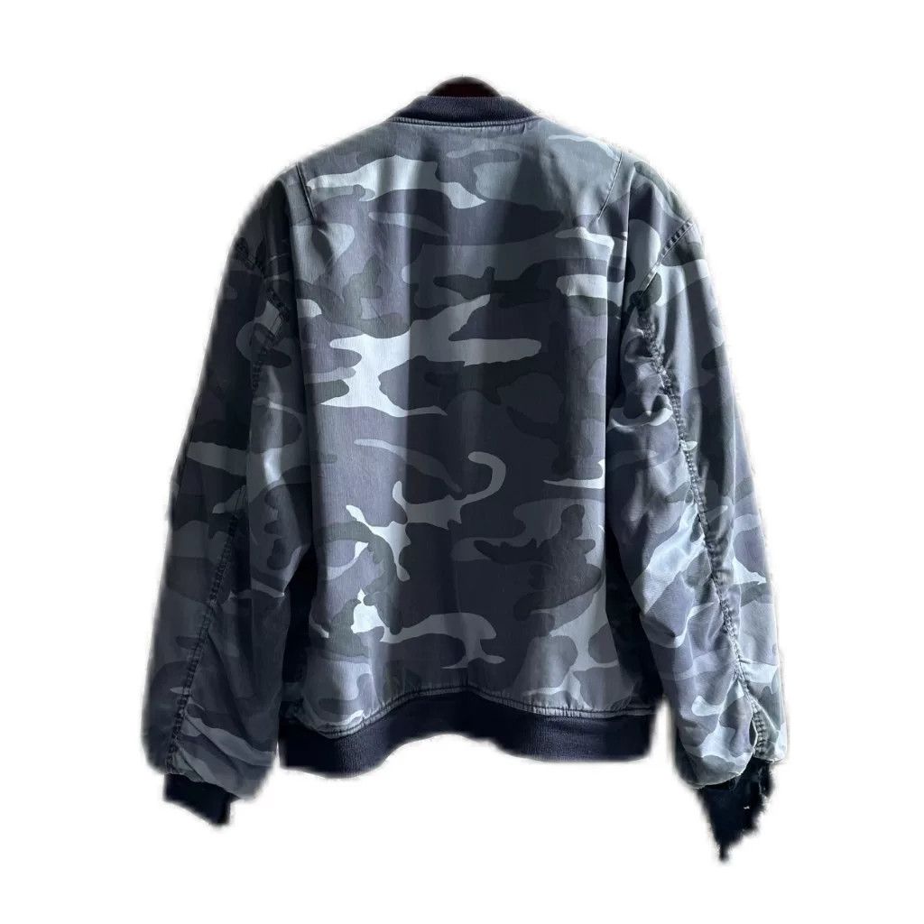 Vintage Vintage 90s Navy Camouflage Bomber Size US M / EU 48-50 / 2 - 2 Thumbnail