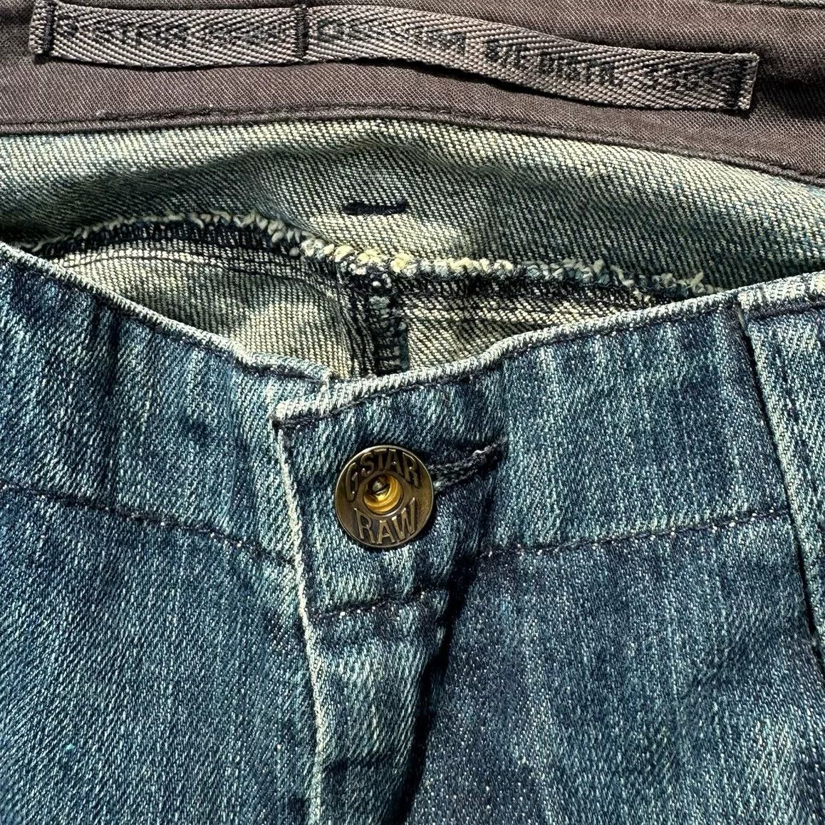 Vintage Vintage G-Star 00s Light Blue Jeans Size US 32 / EU 48 - 5 Thumbnail