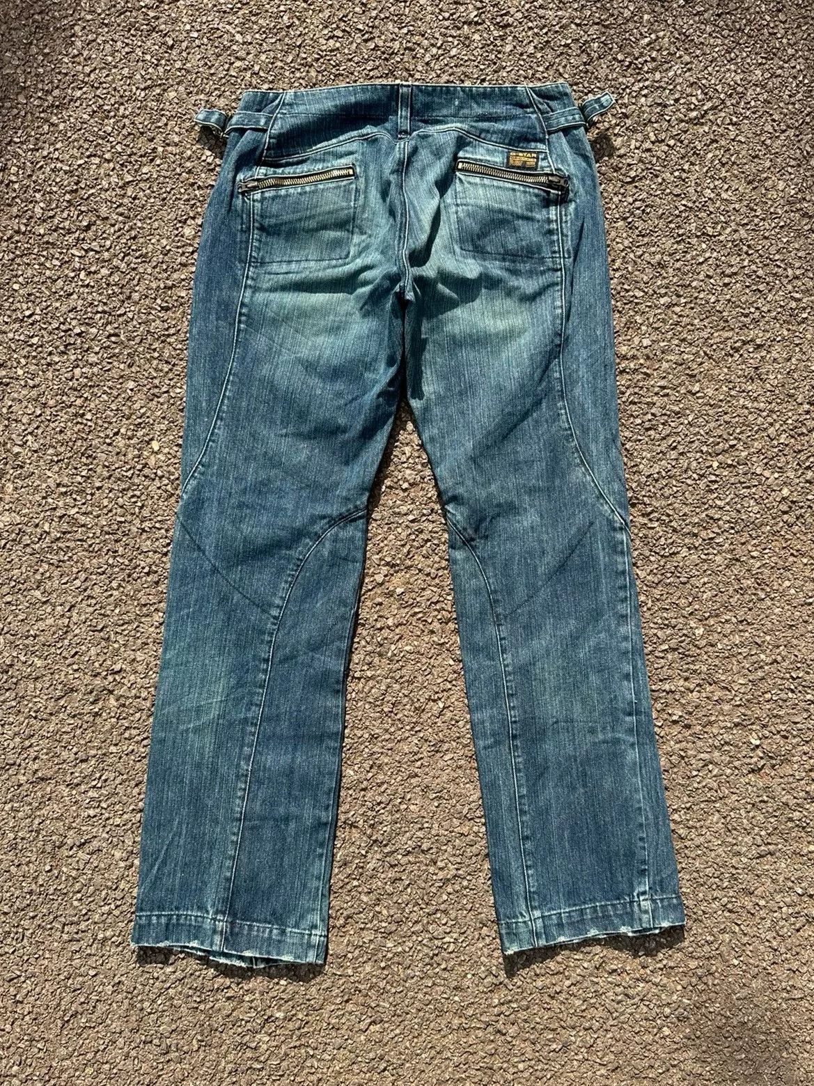 Vintage Vintage G-Star 00s Light Blue Jeans Size US 32 / EU 48 - 2 Thumbnail