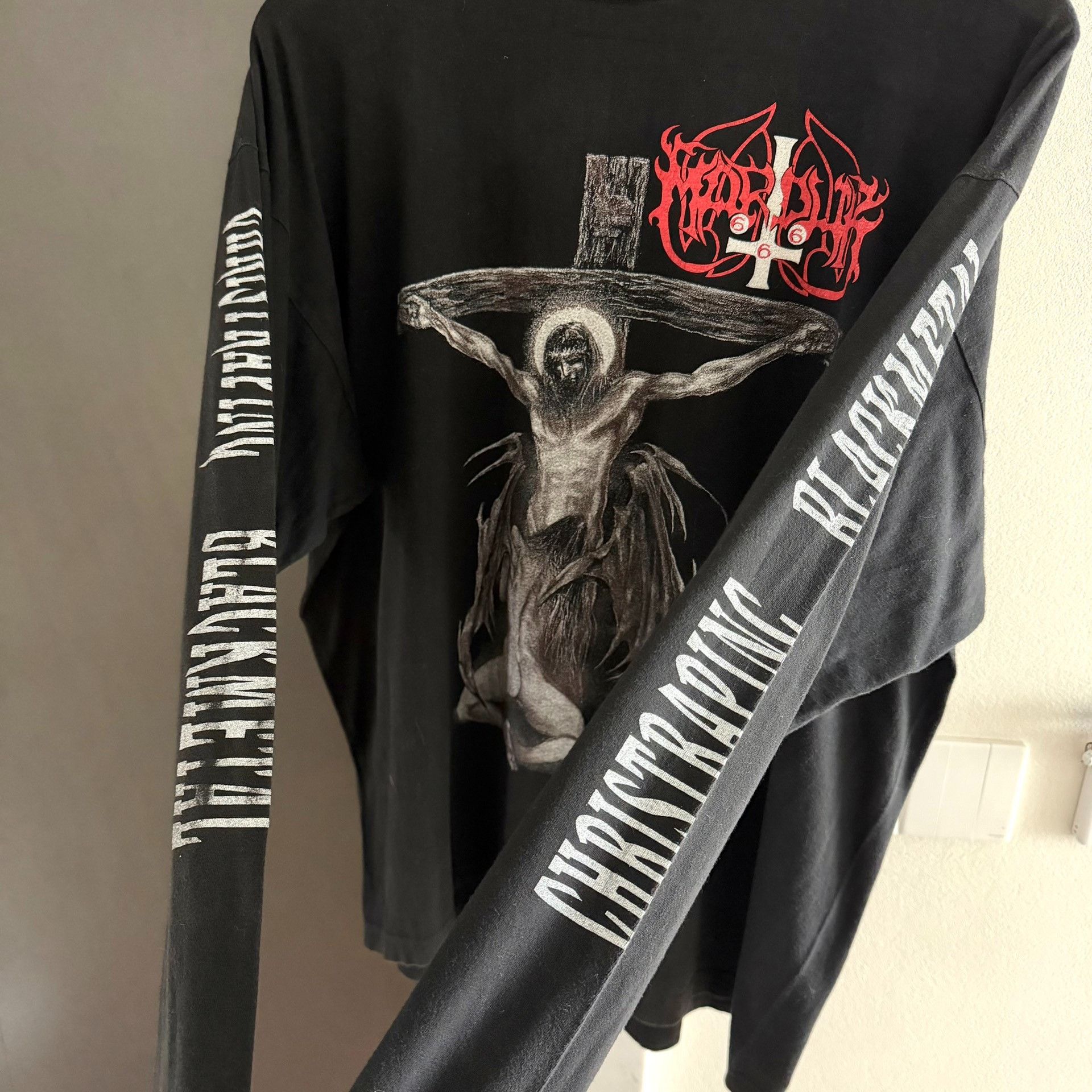 Vintage Vintage Marduk 90s Band Longsleeve Size US M / EU 48-50 / 2 - 4 Thumbnail