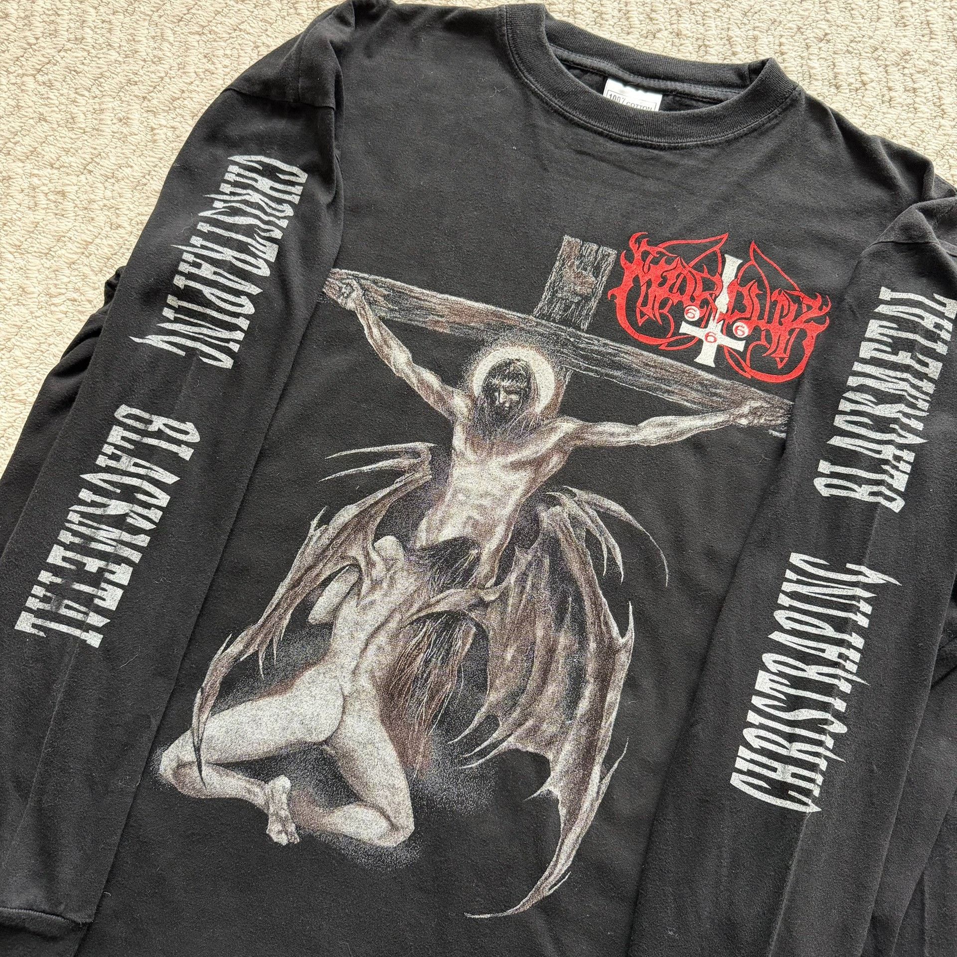 Vintage Vintage Marduk 90s Band Longsleeve Size US M / EU 48-50 / 2 - 5 Thumbnail