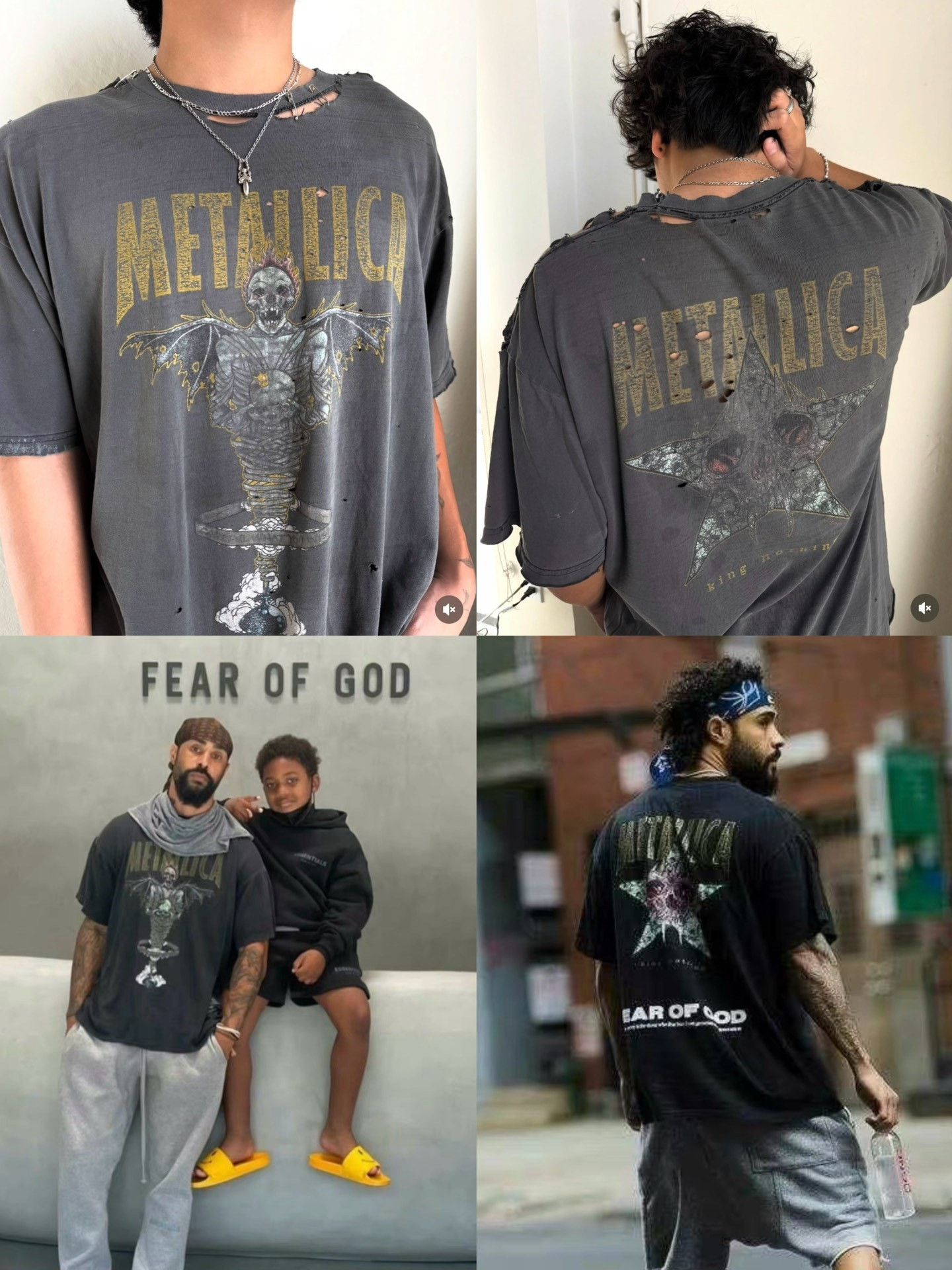 Vintage Vintage 1996 Metallica Fear of God Tee Size US XXL / EU 58 / 5 - 7 Thumbnail