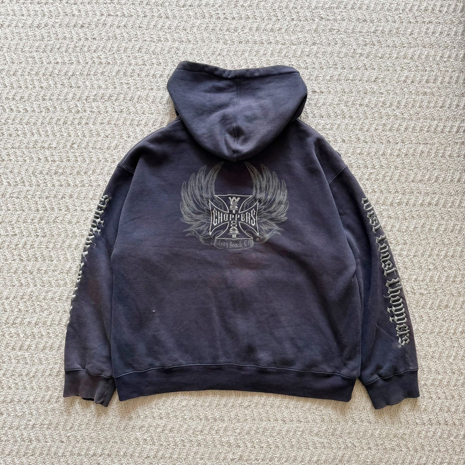 Vintage Vintage West Coast Choppers Zip Up Hoodie 00s Size US M / EU 48-50 / 2 - 2 Thumbnail