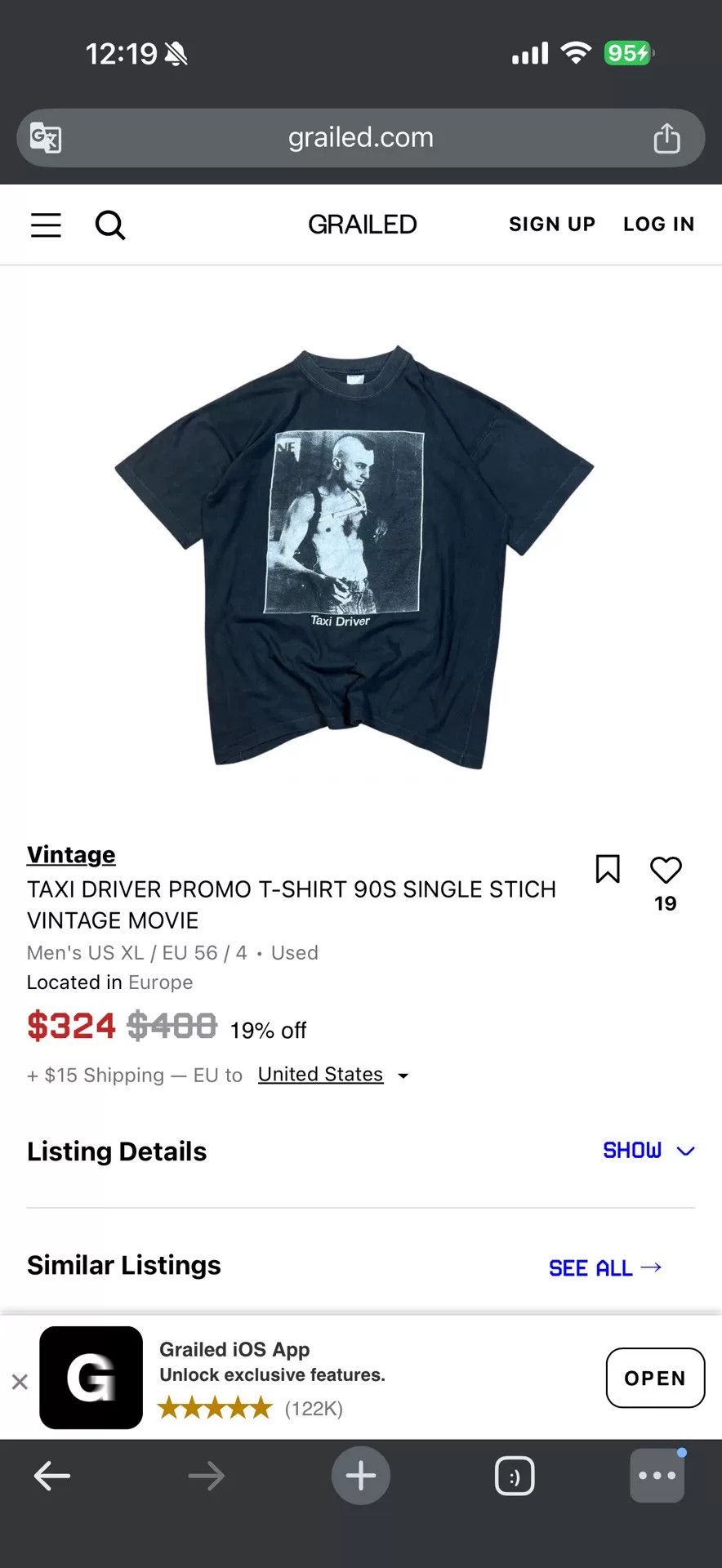 Vintage Vintage 90s-00s Taxi Driver Tee Size US M / EU 48-50 / 2 - 5 Thumbnail