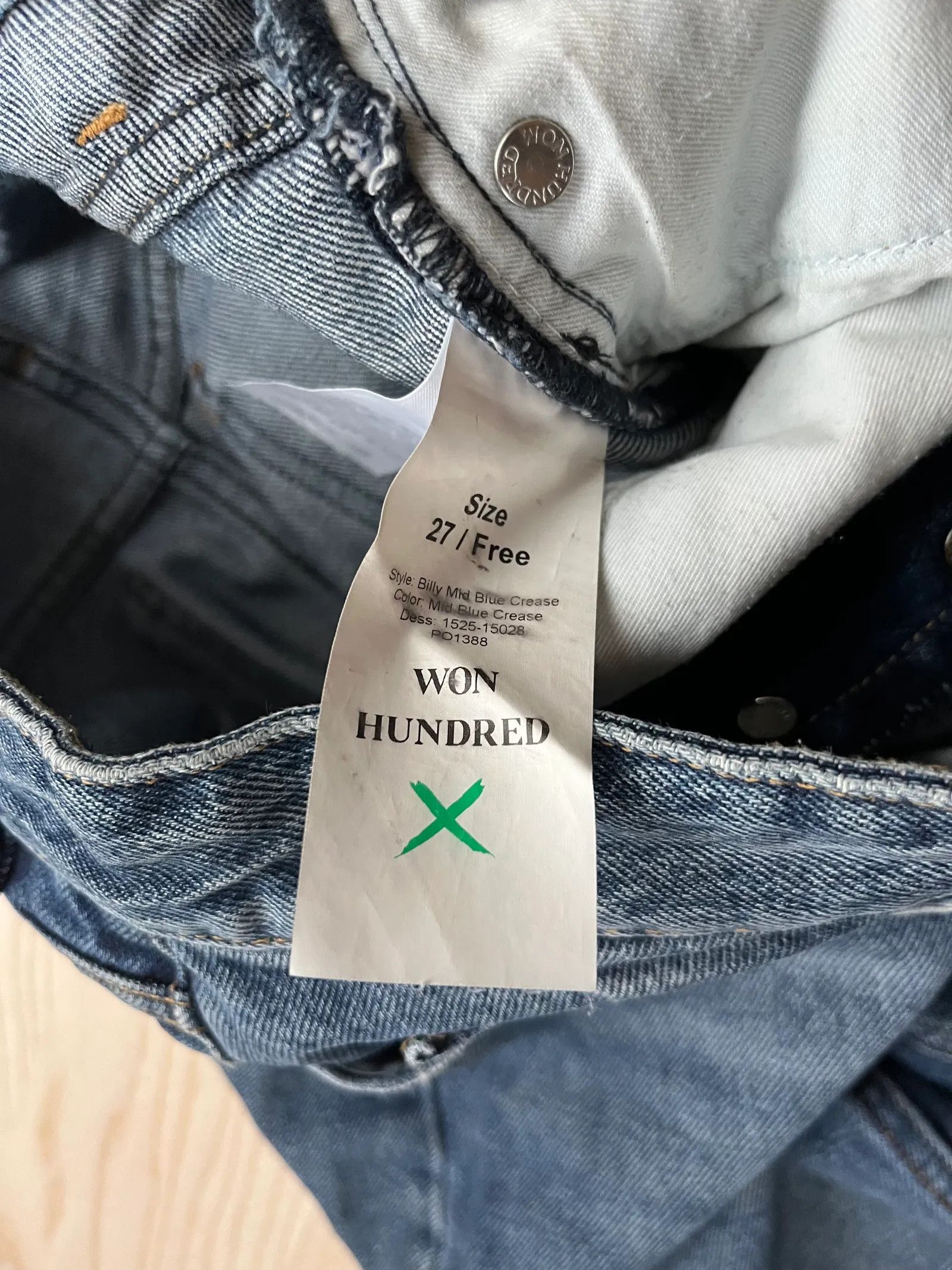 Won Hundred Won Hundred Jeans Size 27" / US 4 / IT 40 - 3 Thumbnail