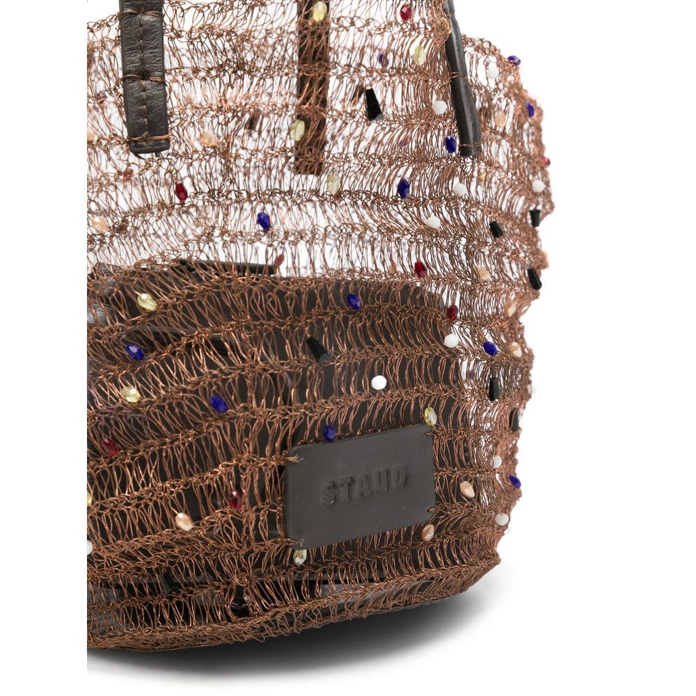 Staud Staud BROWN Tote Bags Size ONE SIZE - 5 Thumbnail
