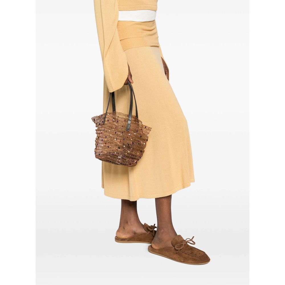 Staud Staud BROWN Tote Bags Size ONE SIZE - 2 Thumbnail