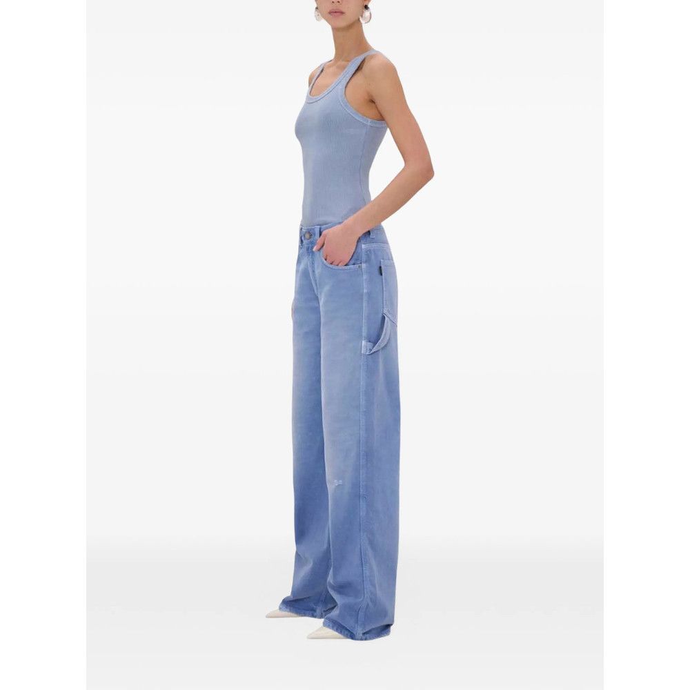 Haikure Haikure BLUE Denim - Wide-Leg Jeans Size 25" / US 0 / IT 36 - 3 Thumbnail