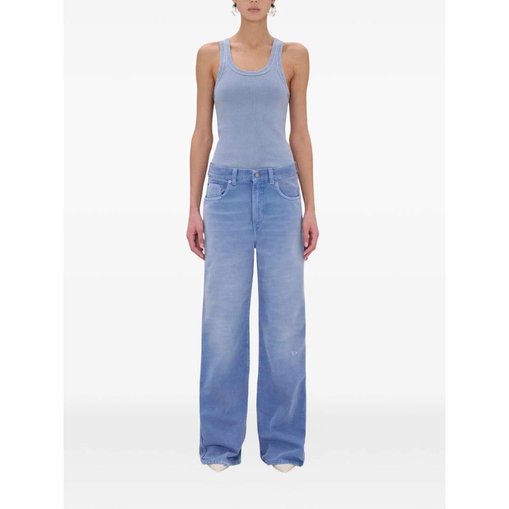 Haikure Haikure BLUE Denim - Wide-Leg Jeans Size 25" / US 0 / IT 36 - 4 Thumbnail