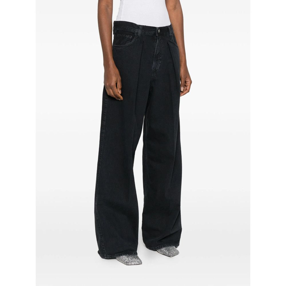 Haikure Haikure BLACK Denim - Wide-Leg Jeans Size 26" / US 2 / IT 38 - 4 Thumbnail