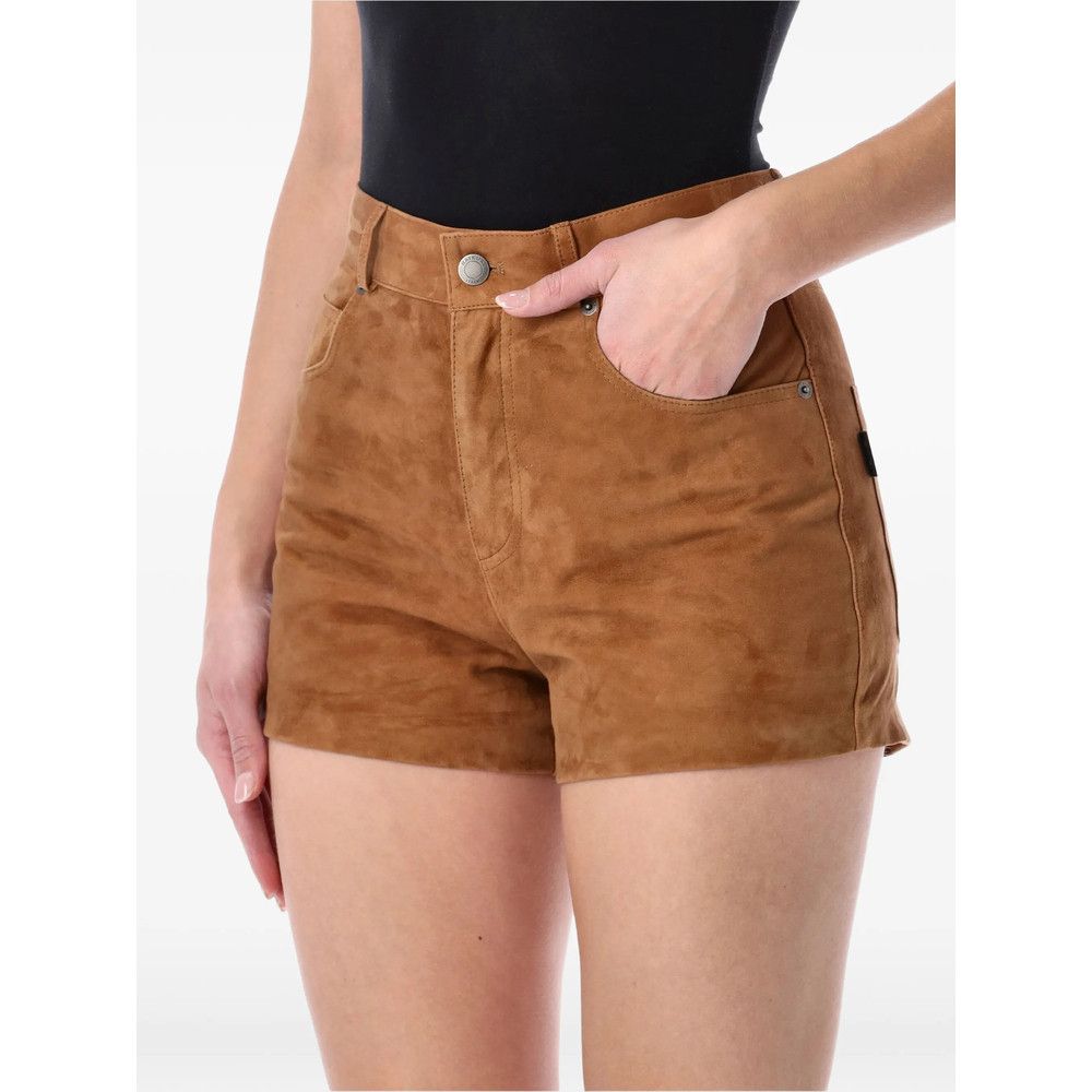 Haikure Haikure BROWN Shorts - Leather & Faux Leather Shorts Size 25" / US 0 / IT 36 - 2 Thumbnail