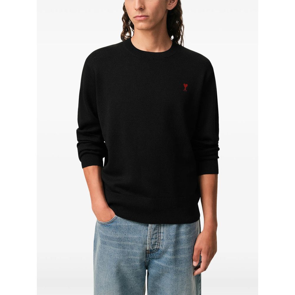 AMI Ami Paris BLACK Sweaters & Knitwear - Jumpers Size US XL / EU 56 / 4 - 4 Thumbnail