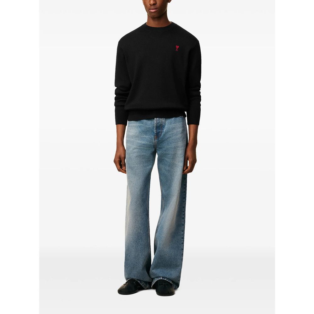 AMI Ami Paris BLACK Sweaters & Knitwear - Jumpers Size US XL / EU 56 / 4 - 6 Thumbnail