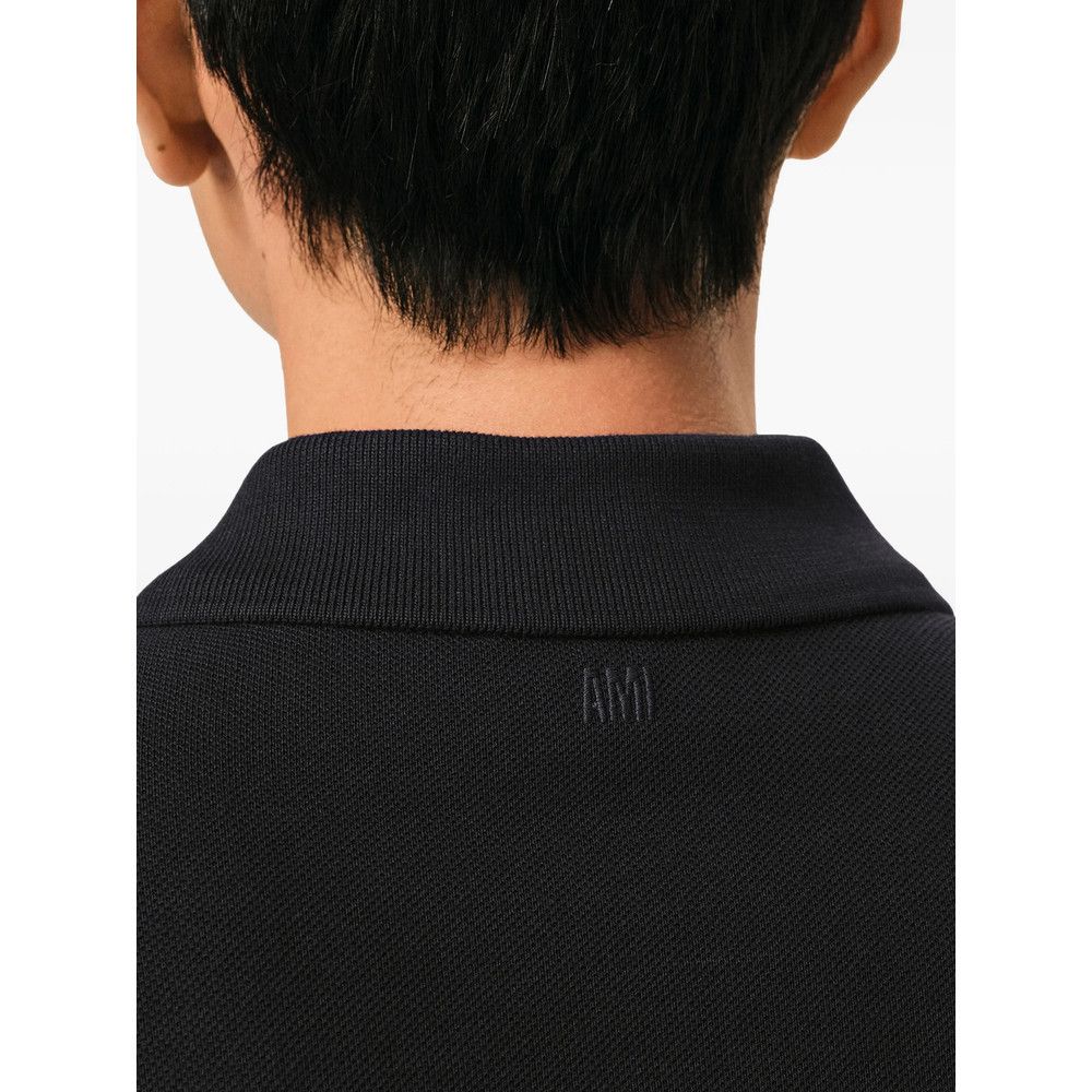 AMI Ami Paris BLACK Polo Shirts Size US XXL / EU 58 / 5 - 2 Thumbnail