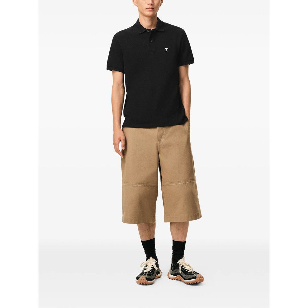 AMI Ami Paris BLACK Polo Shirts Size US XXL / EU 58 / 5 - 3 Thumbnail