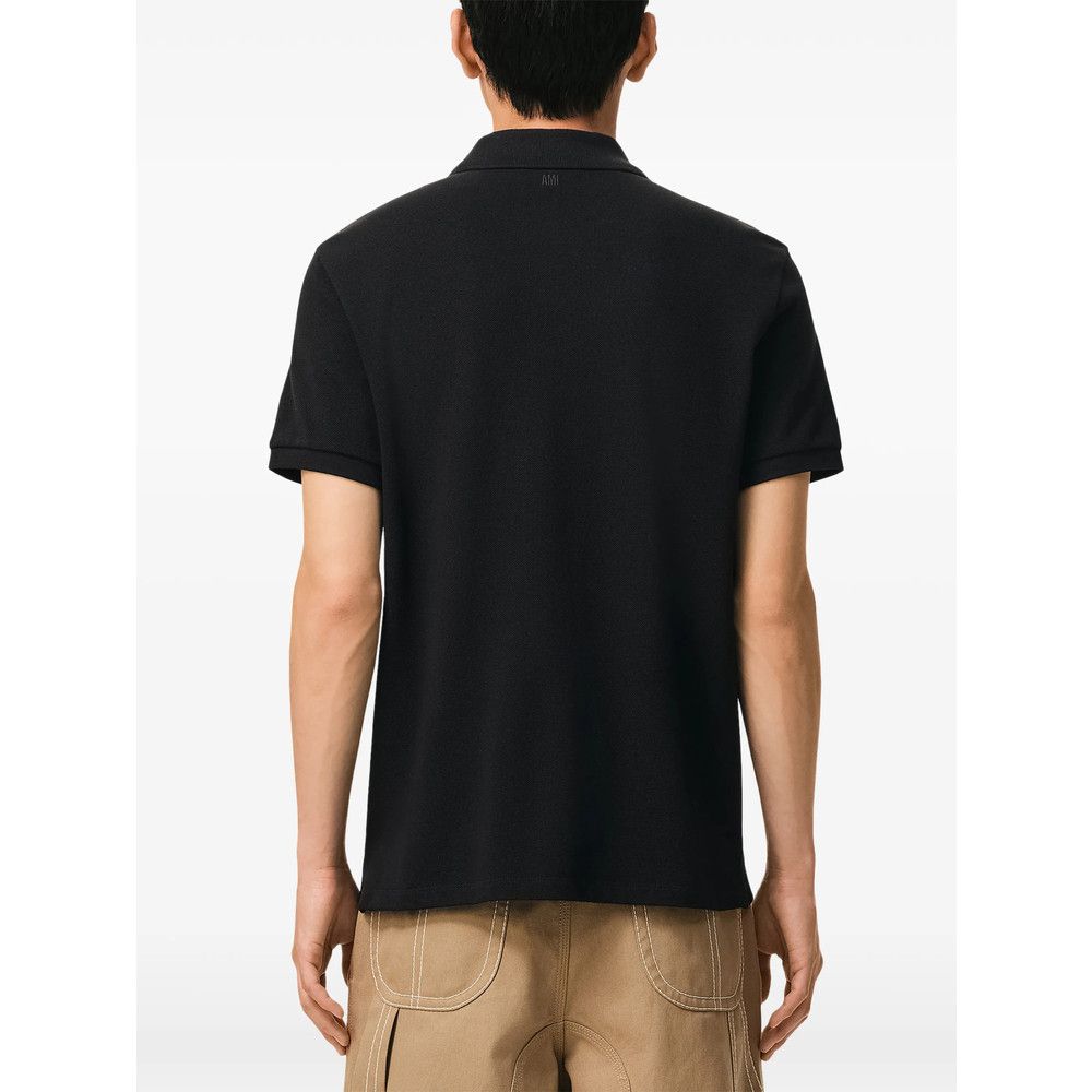 AMI Ami Paris BLACK Polo Shirts Size US XXL / EU 58 / 5 - 5 Thumbnail