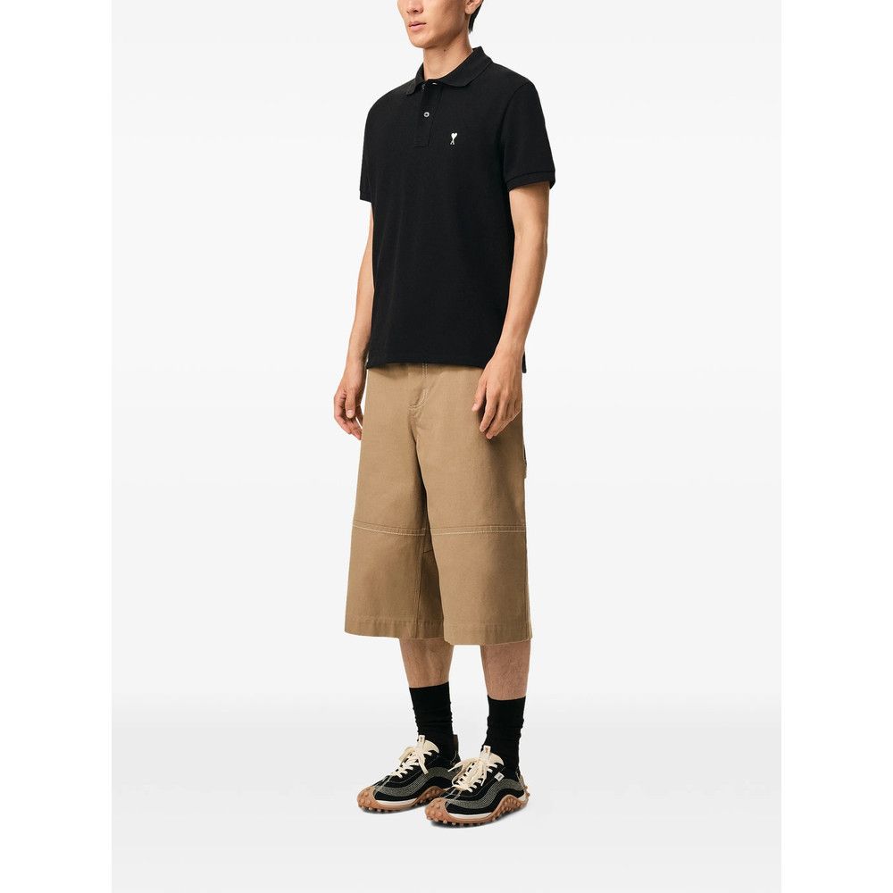 AMI Ami Paris BLACK Polo Shirts Size US XXL / EU 58 / 5 - 4 Thumbnail