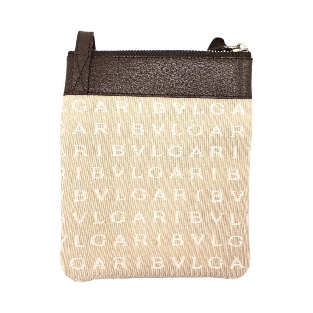 Bvlgari Bvlgari BVLGARI Logo Mania Canvas Leather Shoulder Bag Textile Shoulder Bag DUTY FREE for USA Size ONE SIZE - 2 Thumbnail