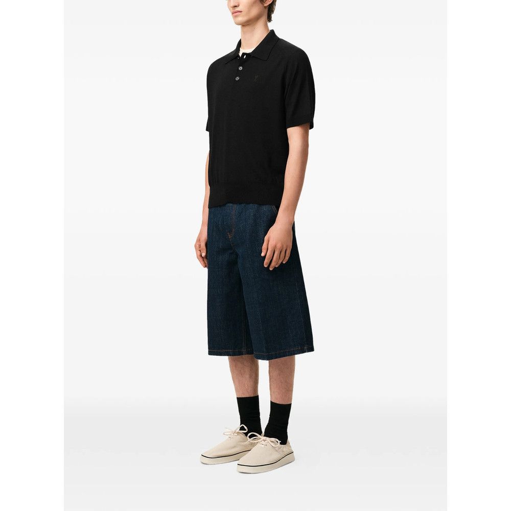 AMI Ami Paris BLACK Polo Shirts Size US S / EU 44-46 / 1 - 4 Thumbnail