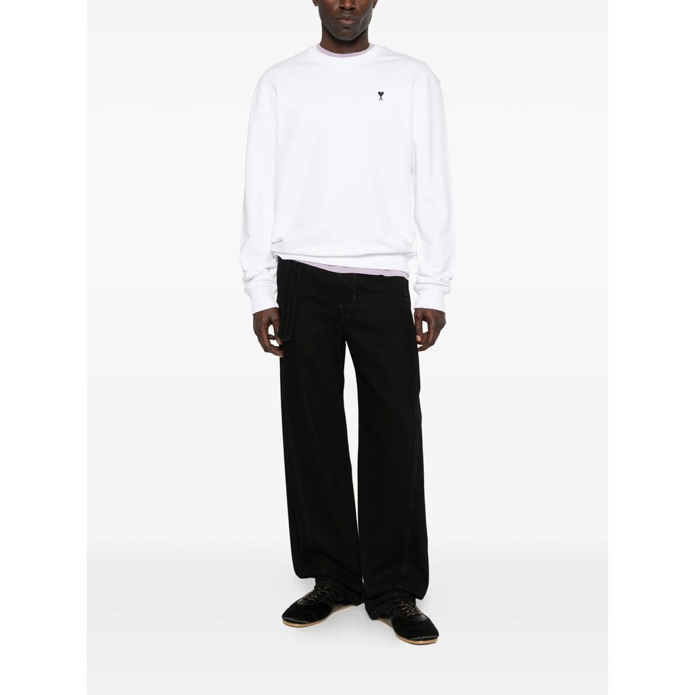 AMI Ami Paris WHITE Sweaters & Knitwear - Sweatshirts Size US L / EU 52-54 / 3 - 3 Thumbnail
