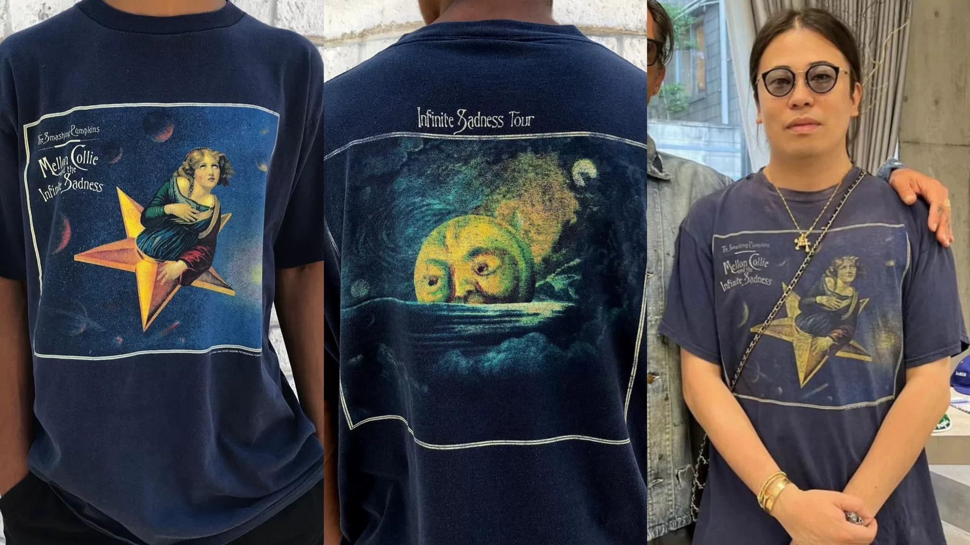 Vintage Vintage 1995 Smashing Pumpkins Band Tee Size US M / EU 48-50 / 2 - 9 Thumbnail